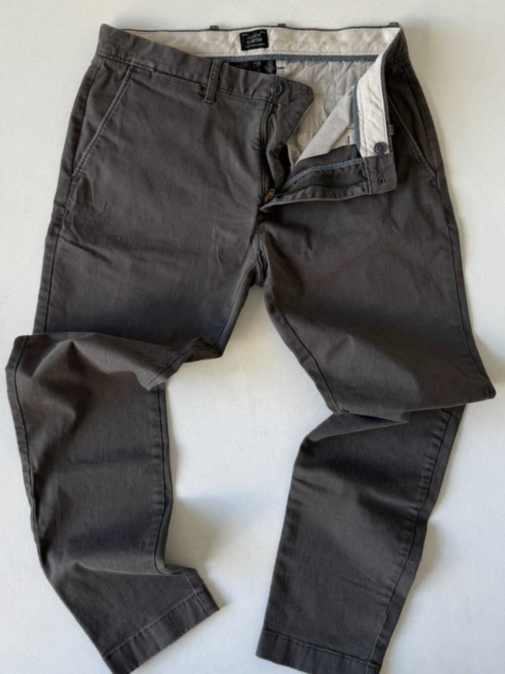 J.Crew 250 Skinny Chino Pants Cotton Blend Grey 32x30